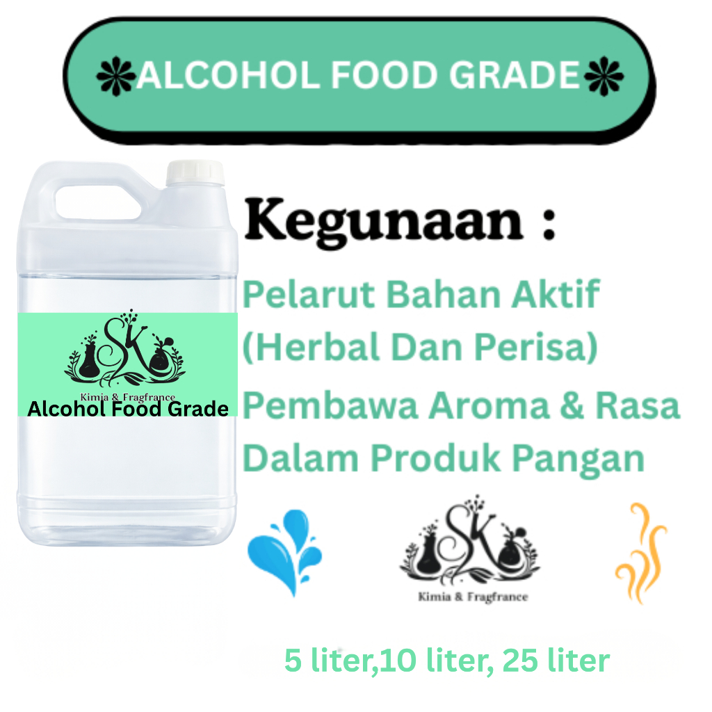 Alkohol FG 96% / Alcohol Food Grade / Alkohol Absolute 96% / Ethanol Food Grade / Alkohol Food Grade