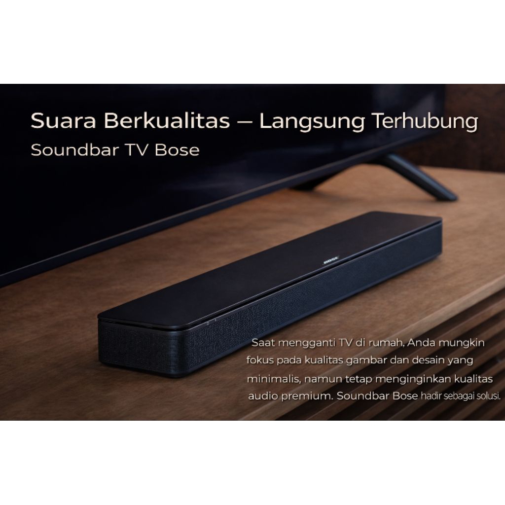 Speaker TV BOSE Home Theater Soundbar Bluetooth Stereo – Suara Jernih, Bass Mantap, Desain Slim Eleg