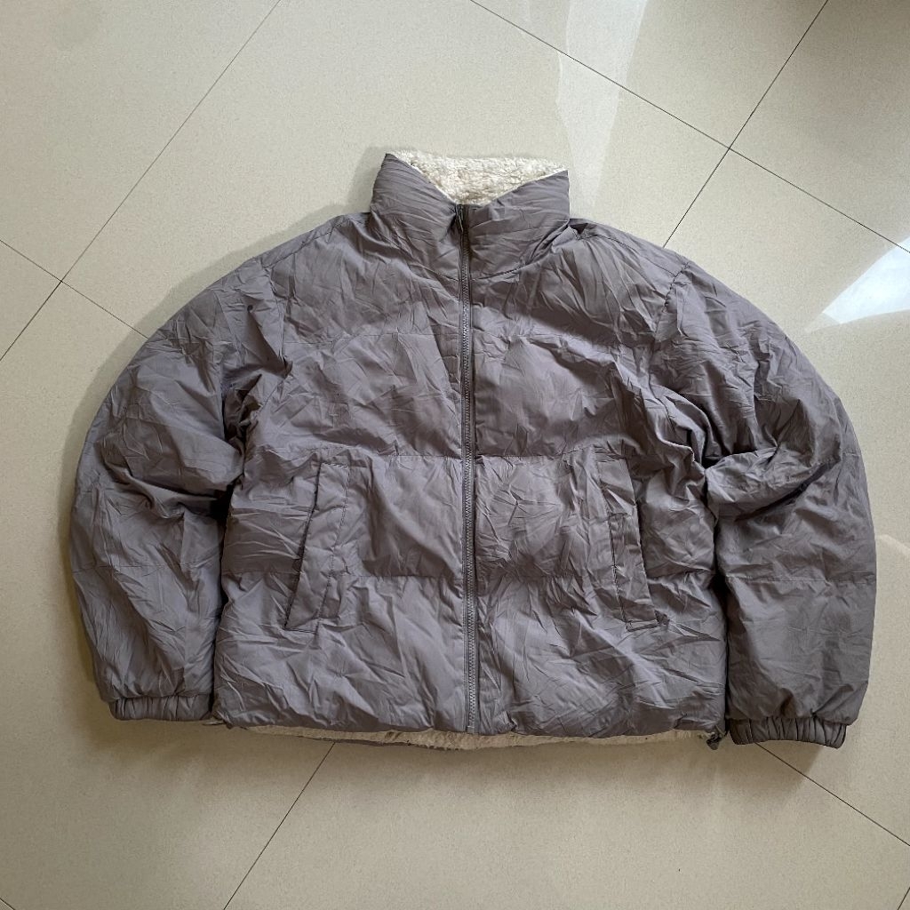 musinsa standart Daily Puffer Short Padding Jacket [Light Gray]