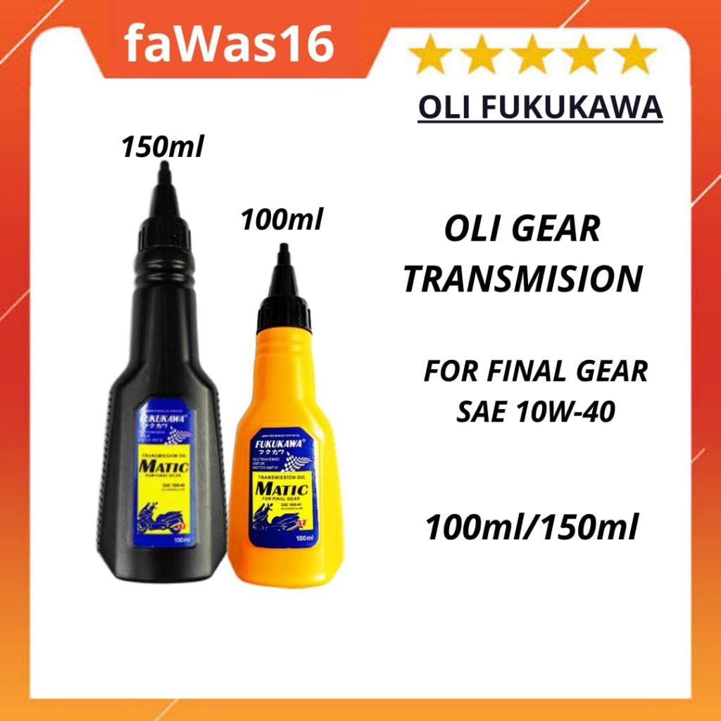 Fukukawa Oli Gear transmisi Yamaha 100/150ml original