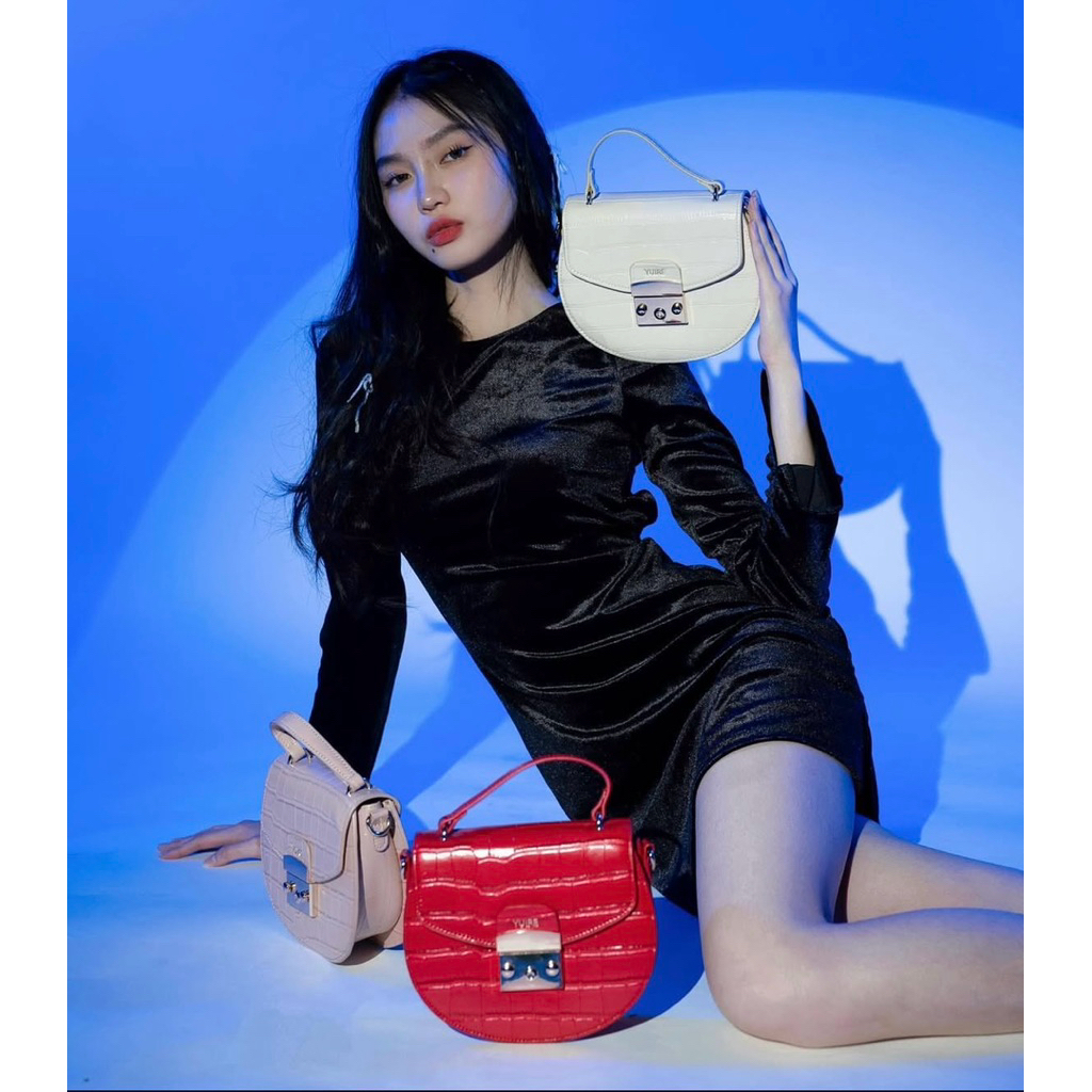 Tas kiyure bag by yuire new ada tali panjang bisa di adjust (sesuaikan) bahan premium free dustbag d