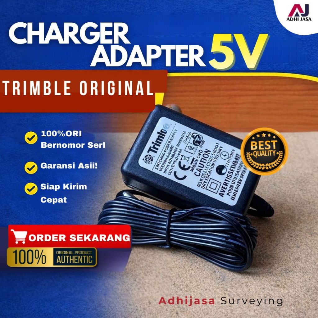 Charger Trimble 5V – Adapter GPS RTK Trimble | Pengisi Daya GPS Survey
