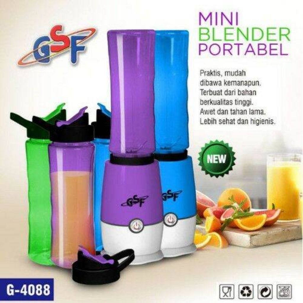 Blender Portable GSF Blender Mini Pembuat Jus | Jus Blender 2 Tabung