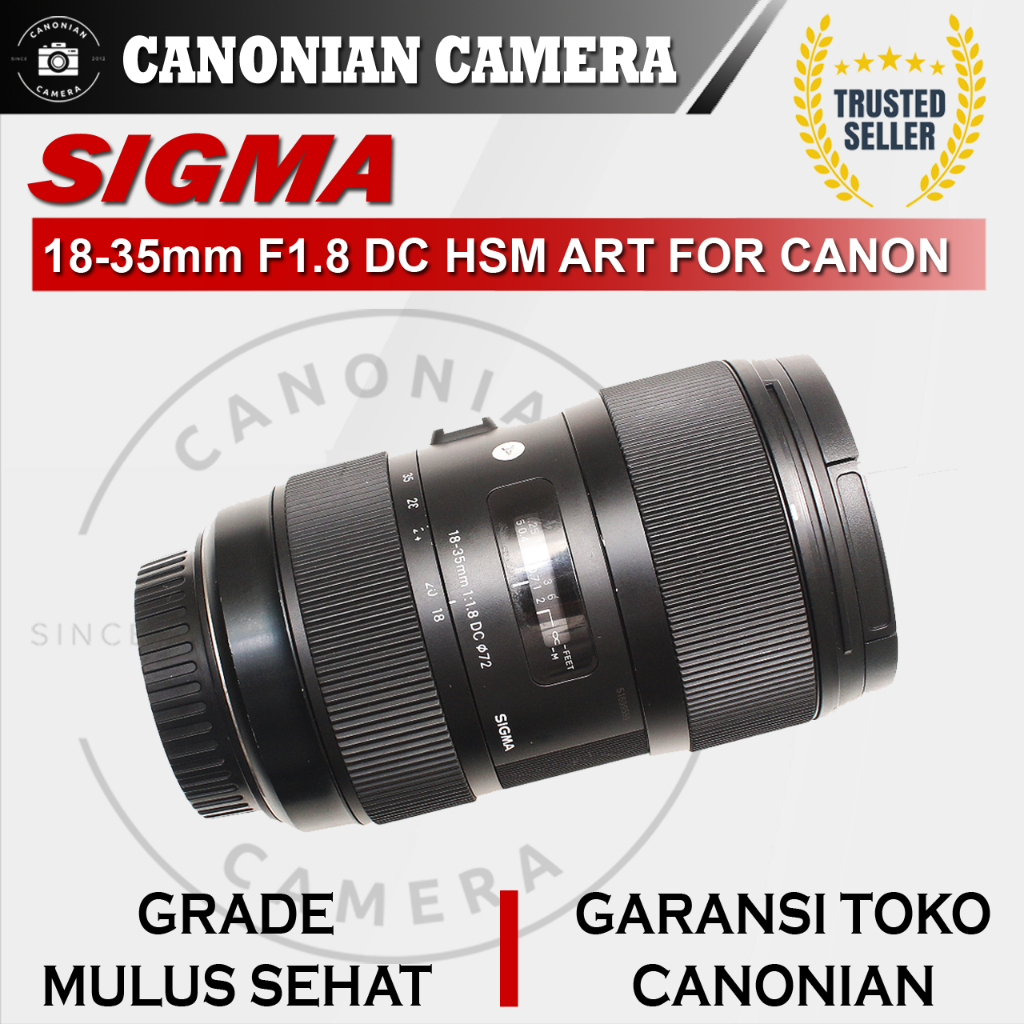 Lensa Sigma 18-35mm F1.8 DC HSM ART For Canon DSLR