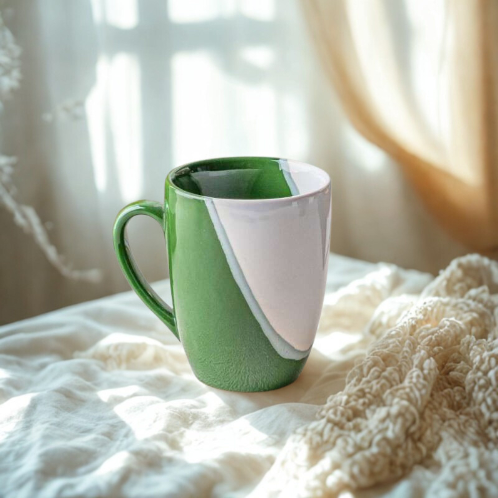 Mug Corel Elegan - Mug Keramik Pelangi - Mug Keramik Polos