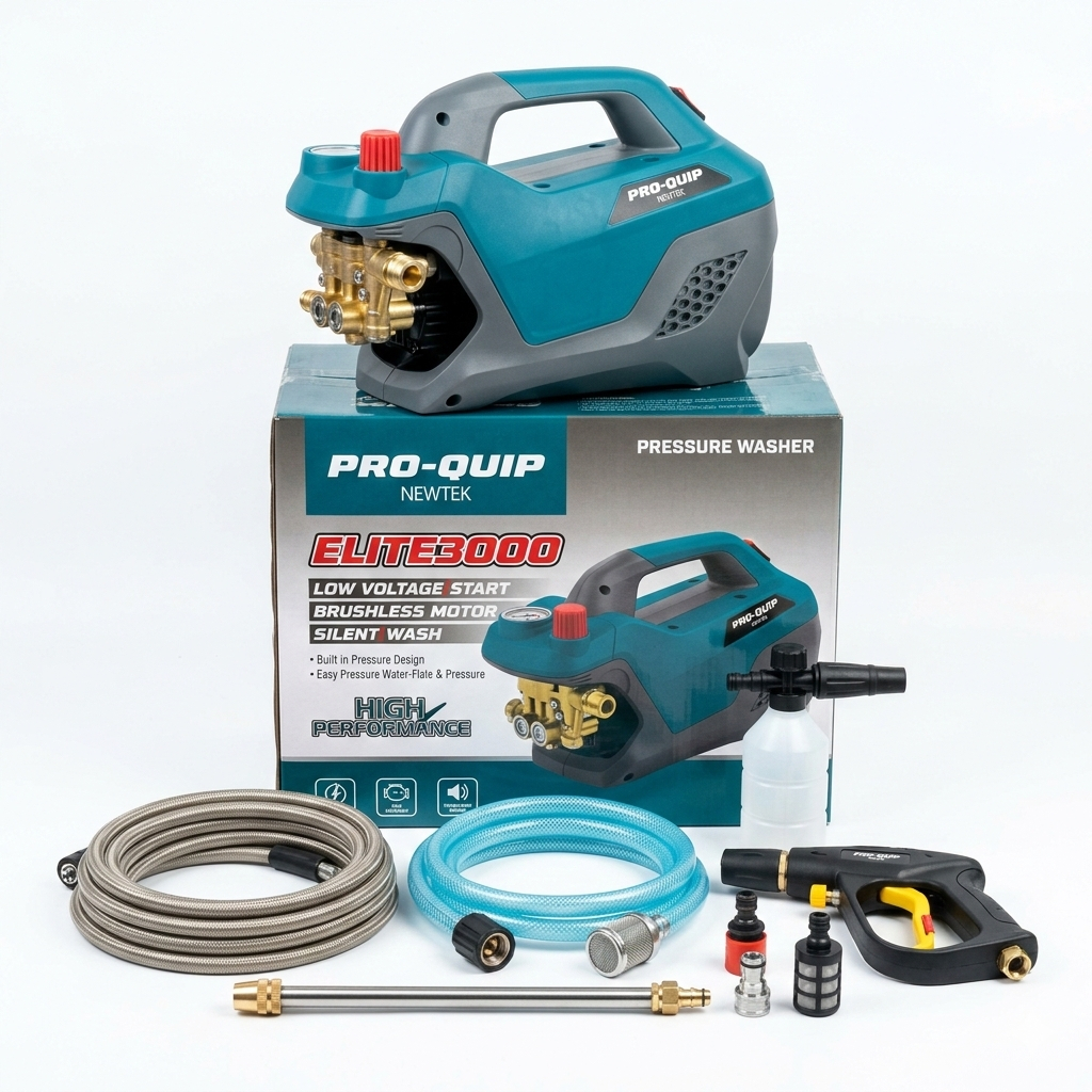 PROQUIP ELITE3000 Pressure Washer 700W 150Bar Jet Cleaner Cuci Motor Mobil