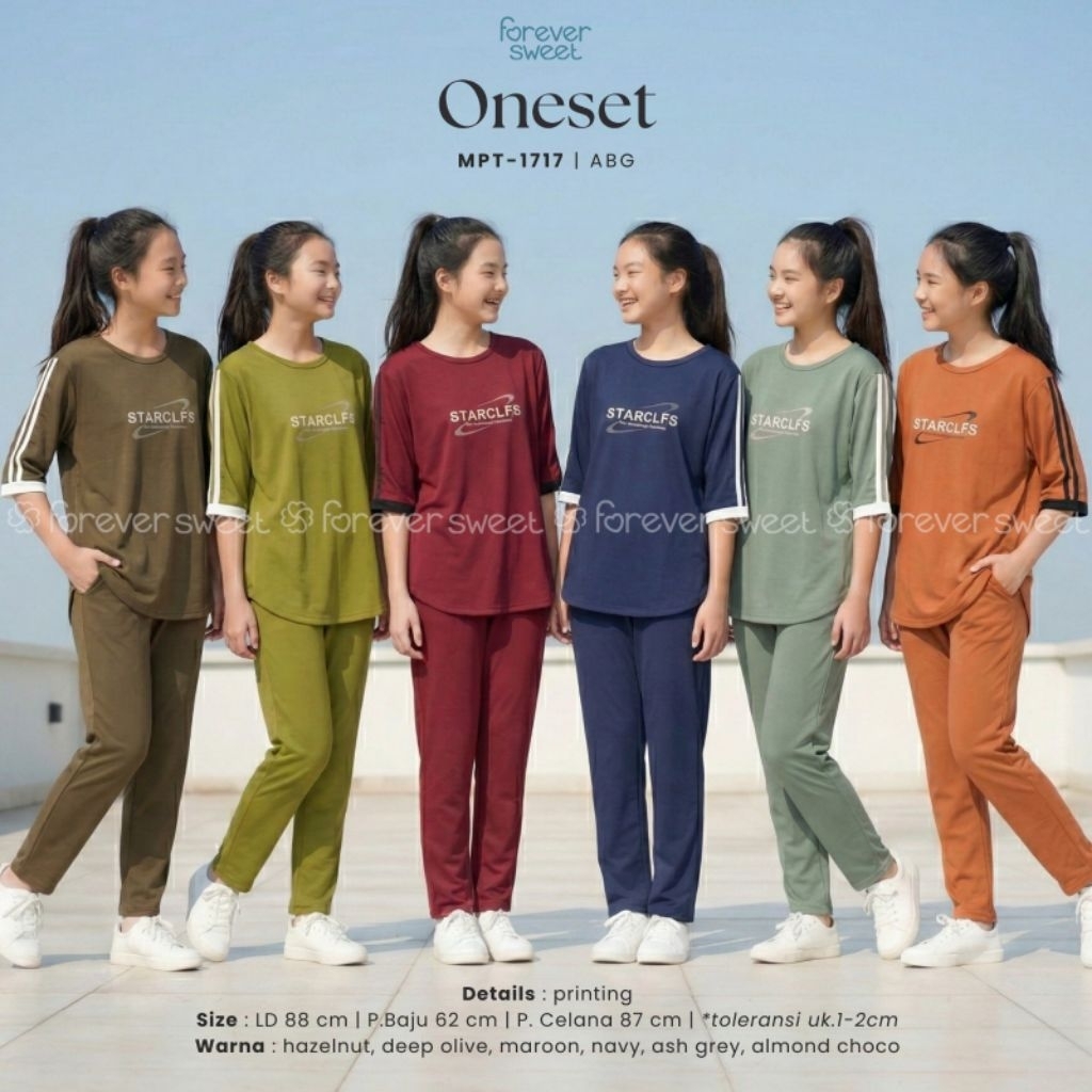 Termurah Forever Sweet CP ABG Baju Tidur Anak Perempuan Piyama Celana Panjang Anak ABG Forever Sweet