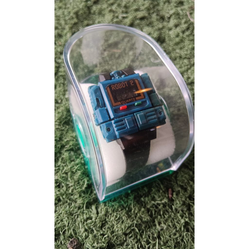 jam vintage Quartz ROBOT 2 biru nos