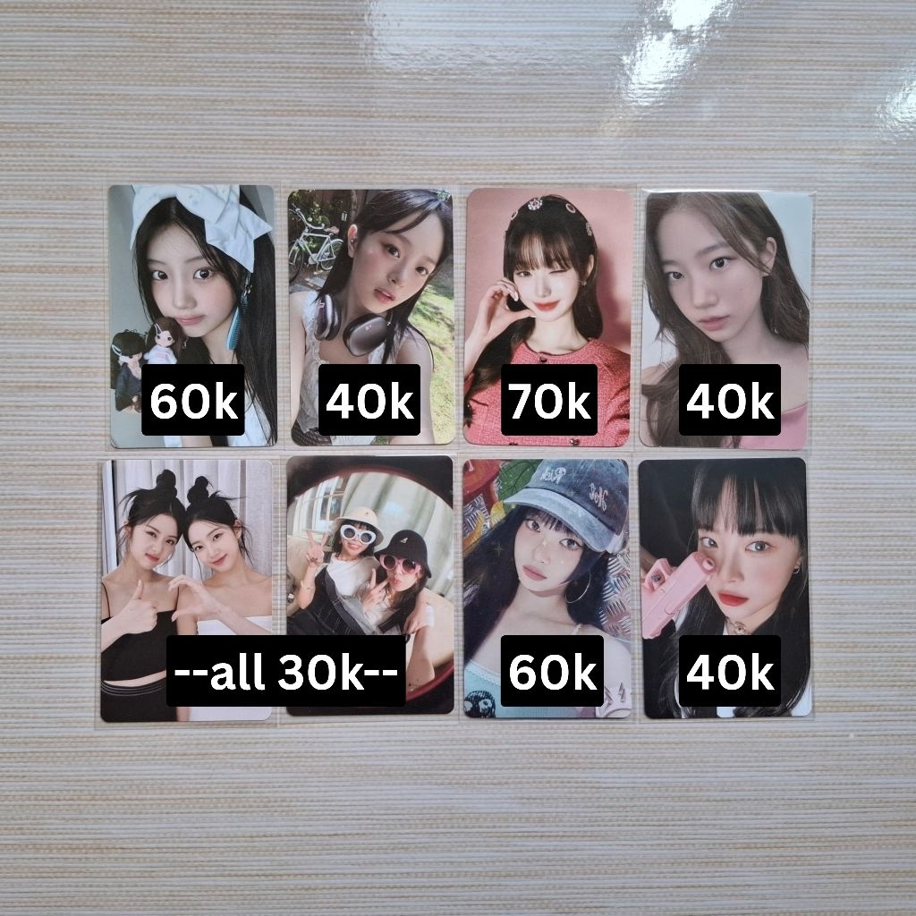 Photocard pc wonyoung wy amuse kupluk ive hapa kristin 6.0 rei season's greetings 2025 sg25 newjeans