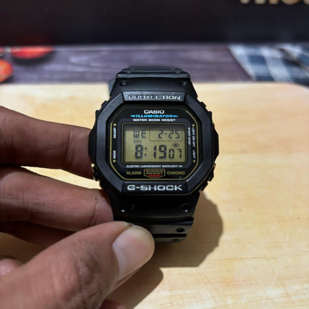 Casio G-Shock DW-5600E Gold Button Series