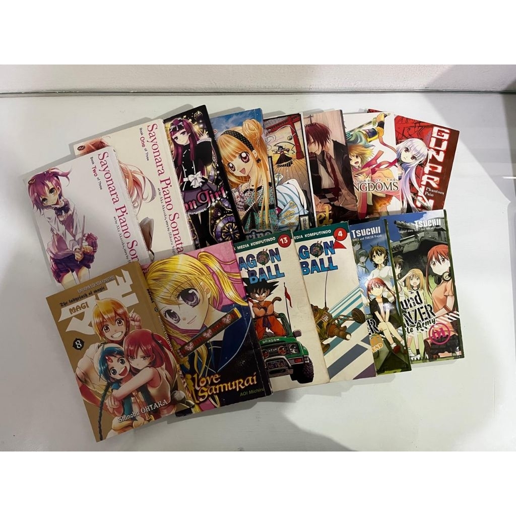 Obral komik Preloved serba 6000 an, dragon ball, girls Und panzer, dll