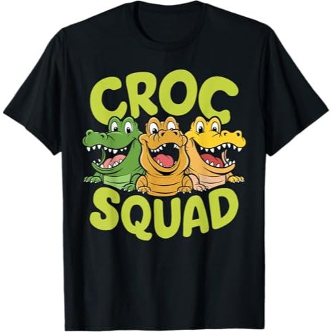 BAJU ANAK Crocodile Squad Design Crocodile Lover Stuff Kids Crocodile T-Shirt