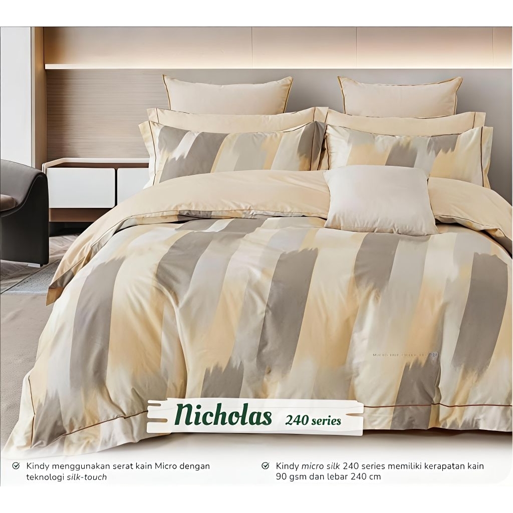 Sprei aesthetic motif nicholas ukuran terlengkap sprei 90x200 sprei 100x200 sprei 120x200 sprei 140x