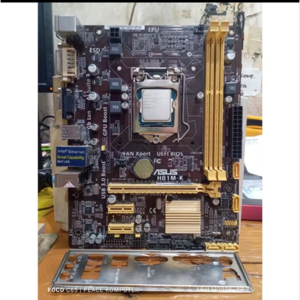 Motherboard H81 Minus/Rusak (Slot RAM / Mati Total / Socket CPU Bermasalah tidak kebaca)