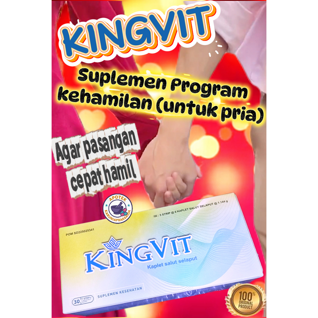 Kingvit - multivitamin pendukung program kehamilan ( untuk pria)