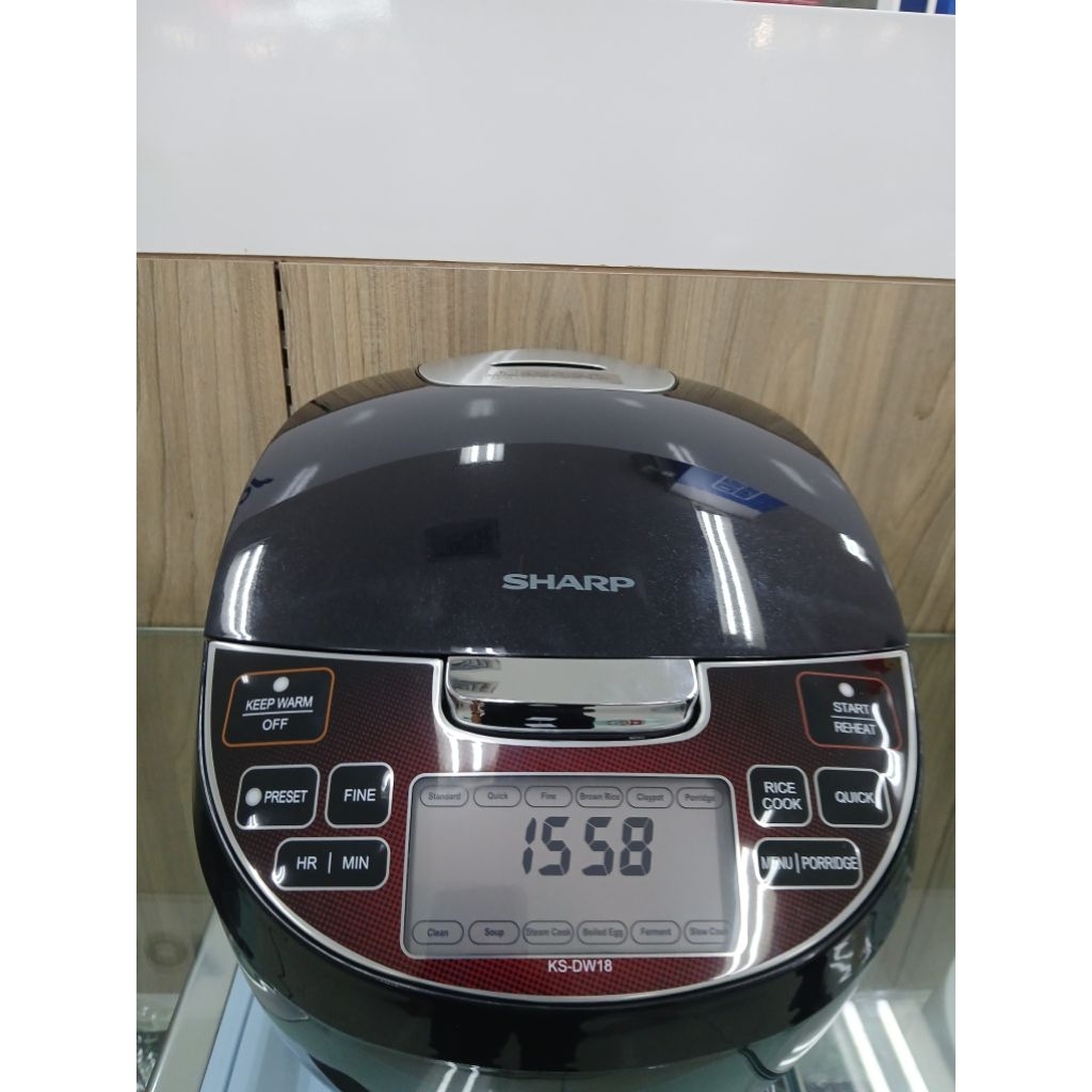 SHARP Digital Rice cooker KSDW18BK
