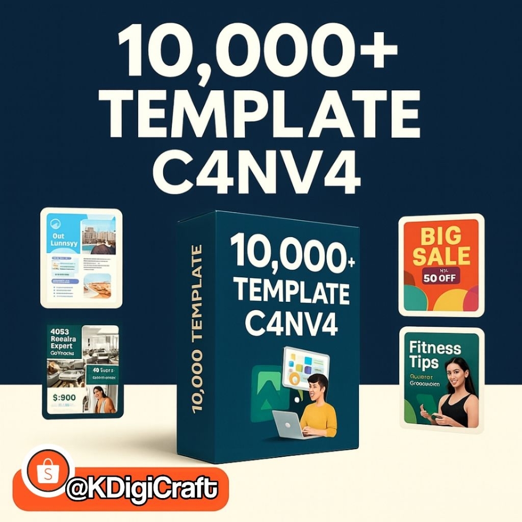 [Promo] PAKET 10,000+ Canva Template Bundle PLR 2026 - BISA DIJUAL KEMBALI
