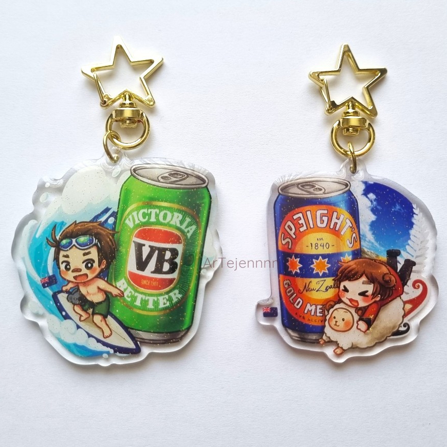 [ArTejennnn] Hetalia Epoxy Keychain – Australia & New Zealand