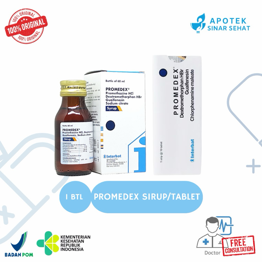 Promedex Sirup 60ml / Promedex Tablet 10 Tab