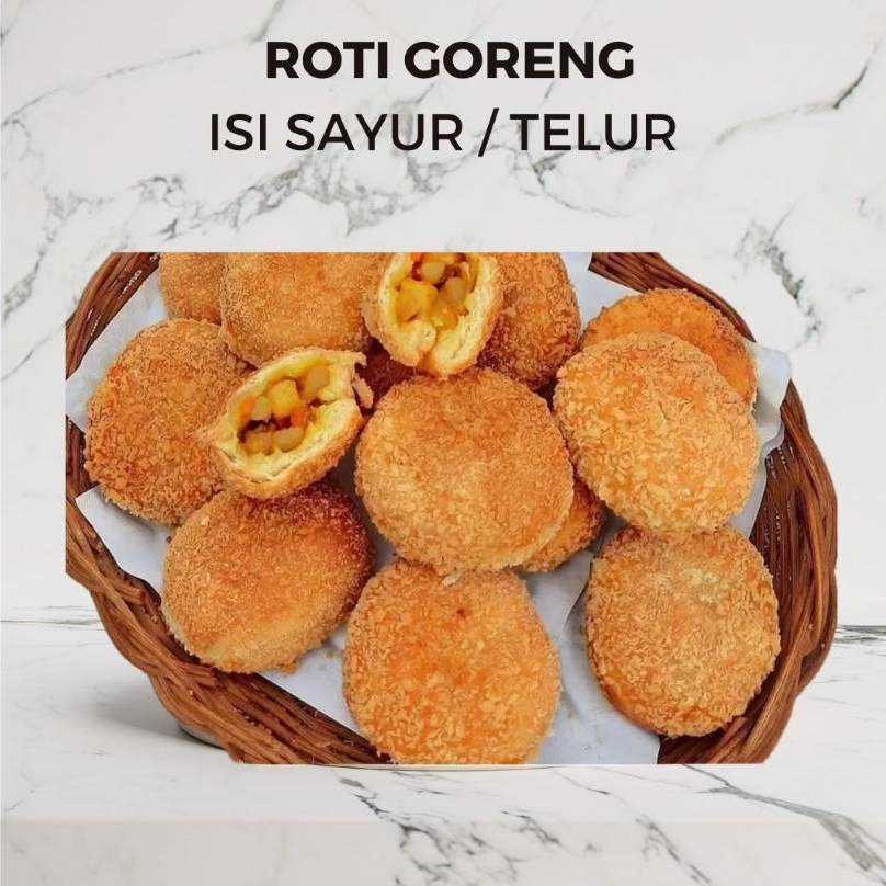 Roti Goreng Isi Sayur atau Telor  , Jajanan Pasar Tradisional