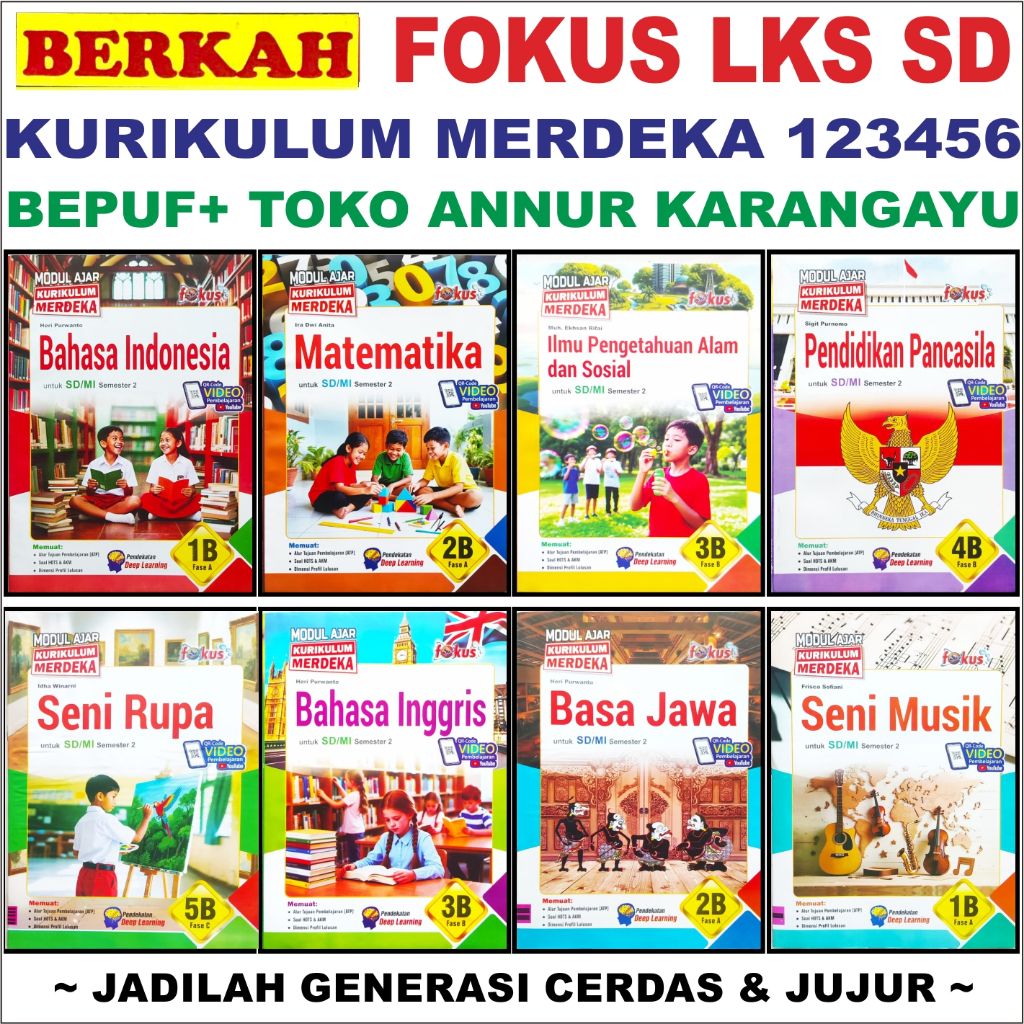 Bepuf FOKUS Berkah LKS 5 SD Berkah Kelas 5 Modul FOKUS Berkah Kurikulum Merdeka Soal Buku Paket 5A 5
