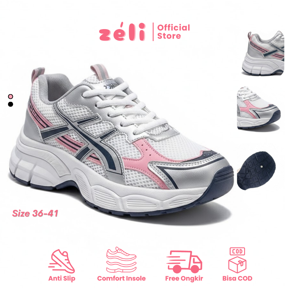 Zeli Merina Sepatu Lari Wanita Korea Ringan