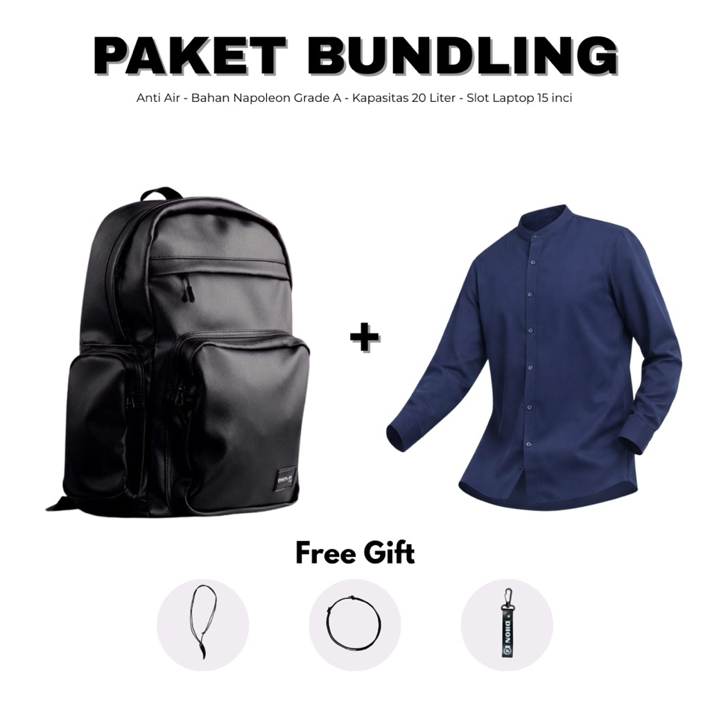 DHON ID Paket Bundling Ransel BS Waterproof +Baju Koko Hamzah