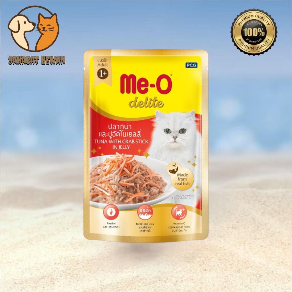 Meo Delite Pouch Tuna With Crab Cat Food Adult 70g