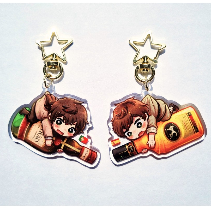[ArTejennnn] Hetalia Epoxy Keychain – Spain & Portugal