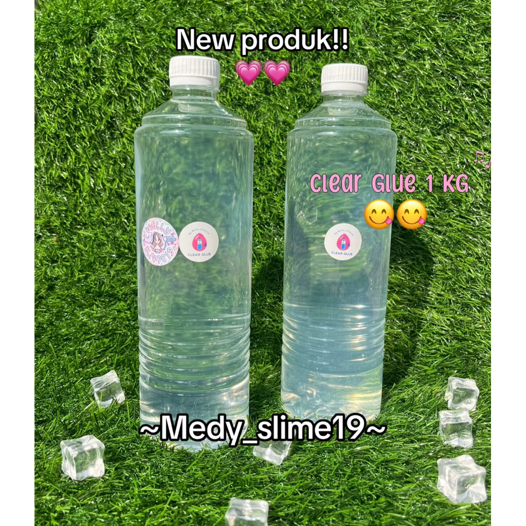 Super clear glue slime 1 kg lem super bening premium kental
