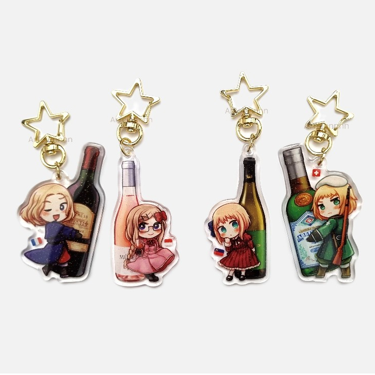 [ArTejennnn] Hetalia Epoxy Keychain – Western European Countries