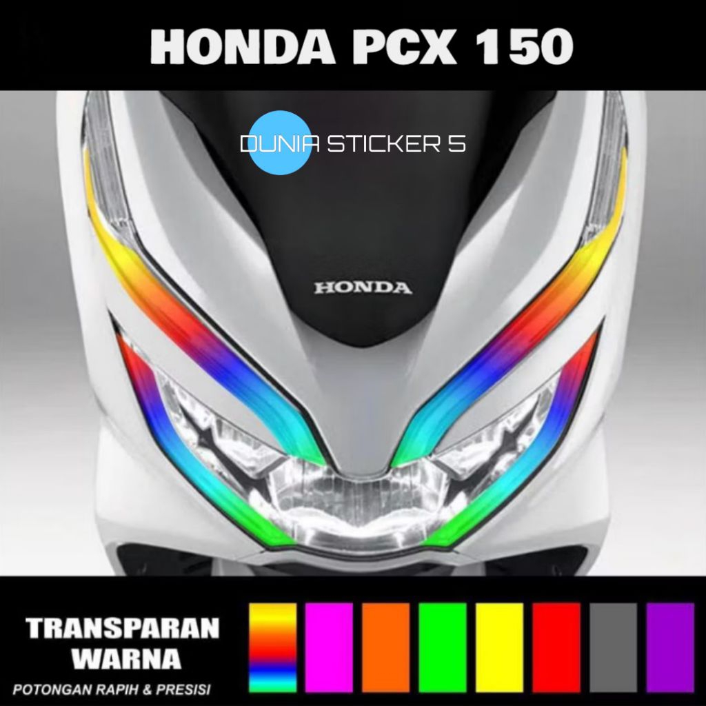 Sticker Alis Lampu PCX 150 , Stiker Lampu Alis PCX 150 Terbaru Tinggal Pasang