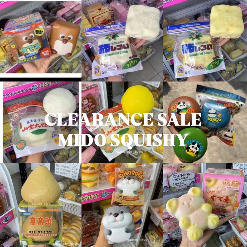 CLEARANCE SALE MIDO SQUISHY | squishy, mainan anak, mido squishy, squishy murah, kado anak, cocolele
