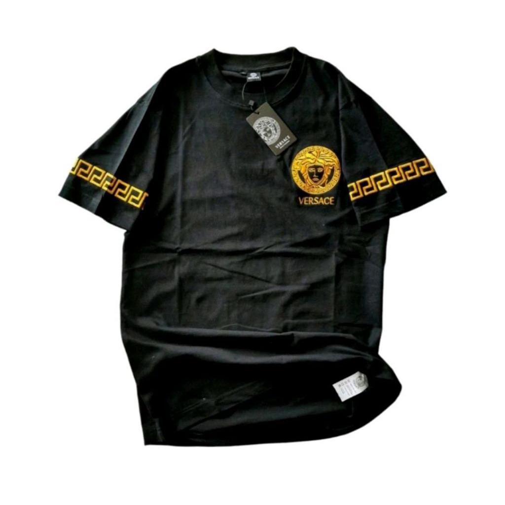 baju kaos pria wanita full bordir versace