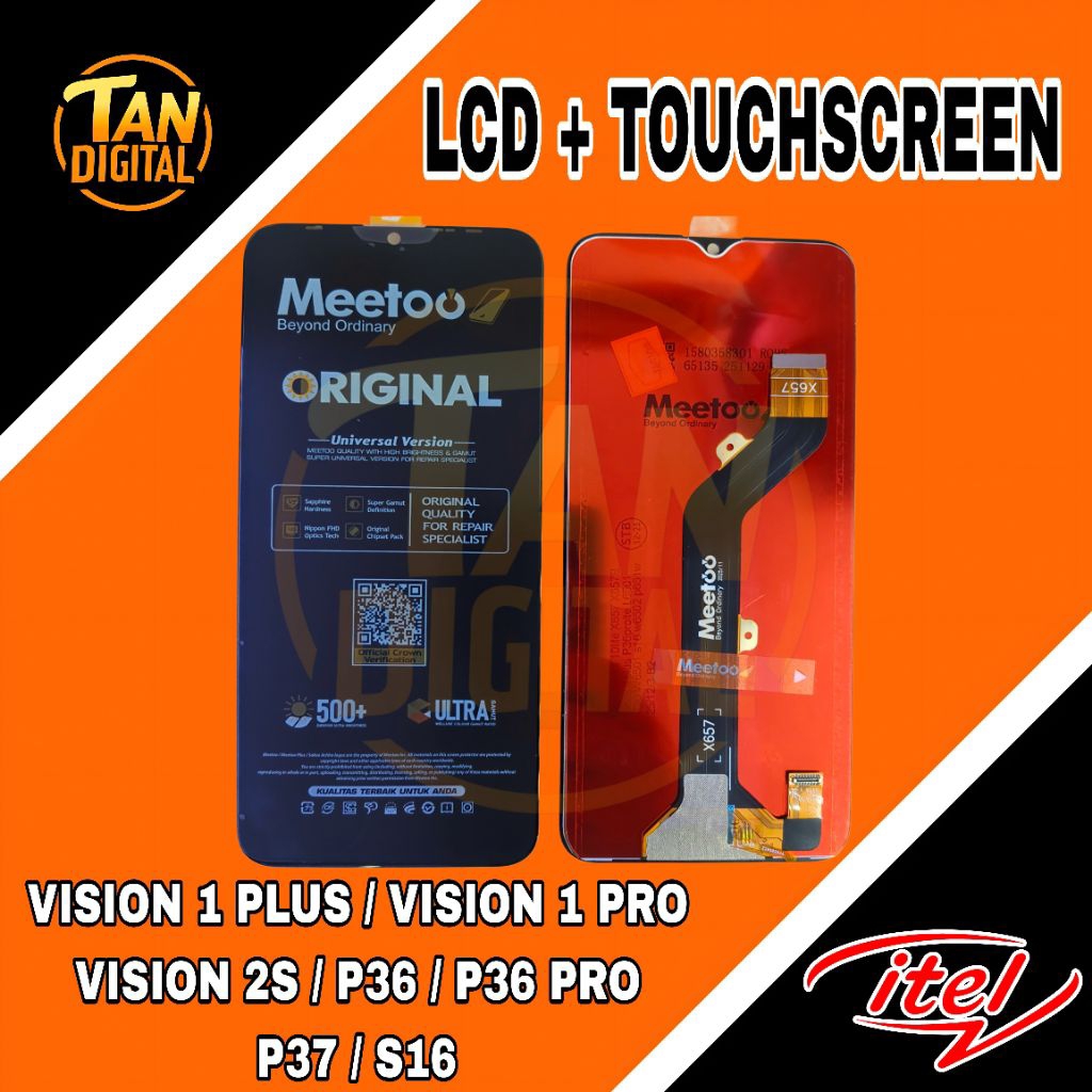 LCD ITEL VISION 1 PLUS / ITEL VISION 1 PRO / VISION 2S / P36 / P36 PRO / P37 / S16 MEETOO