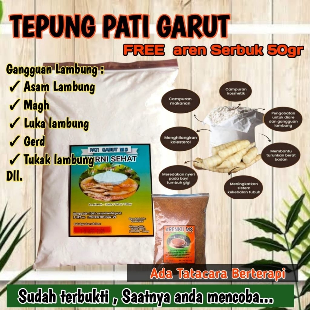 PATI GARUT 1kg, aci angkrik BONUS aren 50gr
