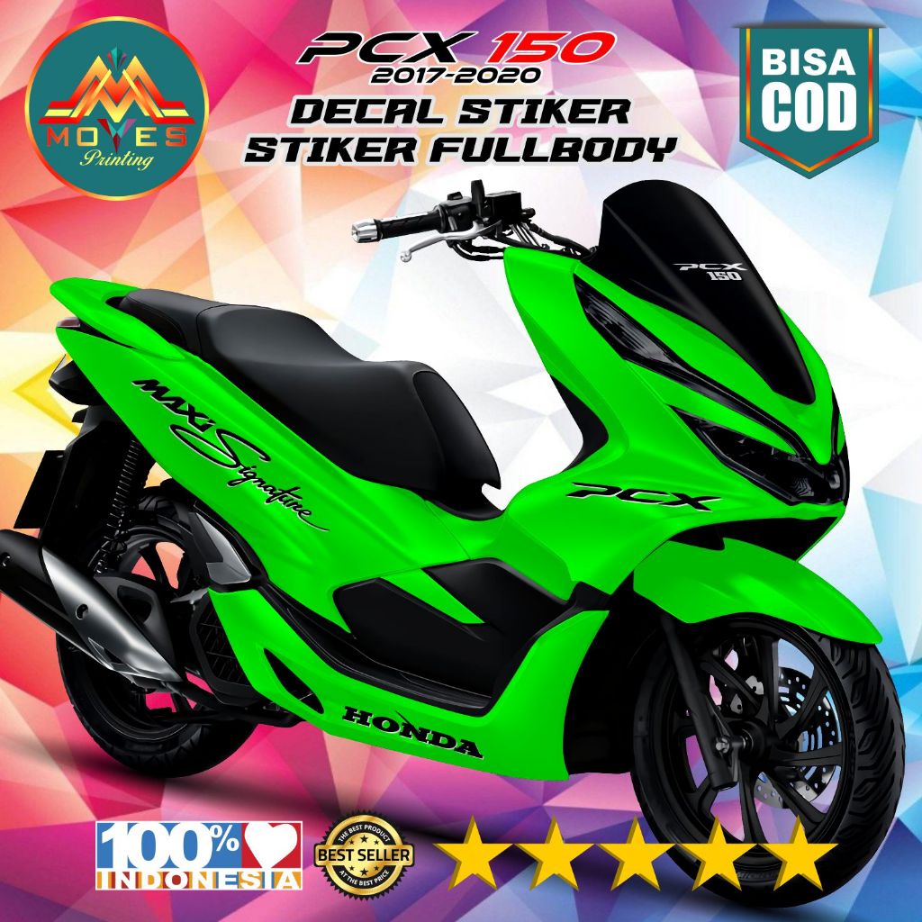 Decal Sticker Honda Pcx 150 2017-2020 Fullbody - stiker cuting honda pcx motif maxi signature