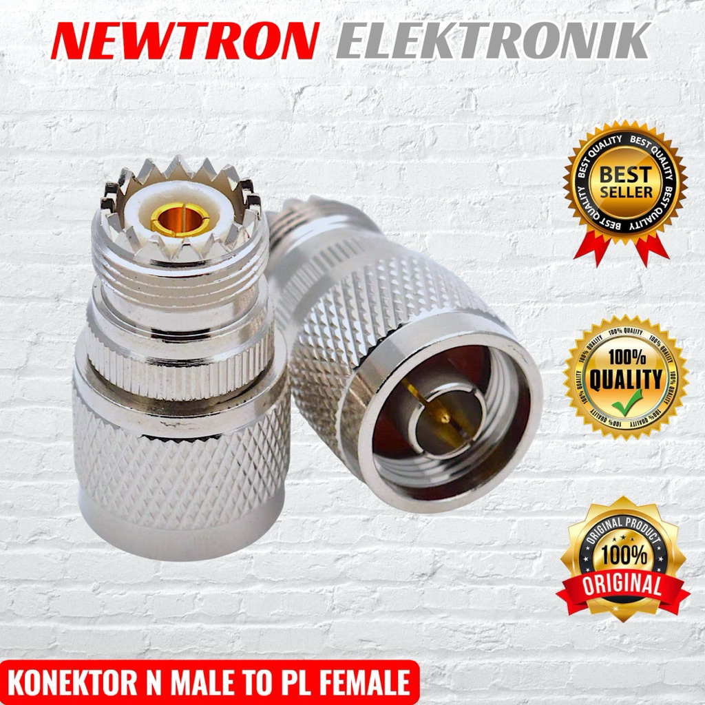 Konektor N Male To PL Female Taiwan Conector PL UHF Female To N Male