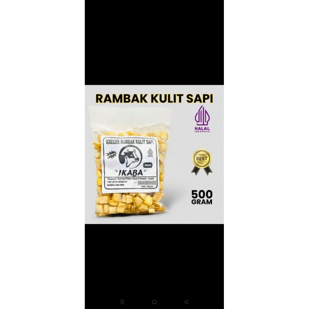 krupuk rambak sapi kotak dadu super