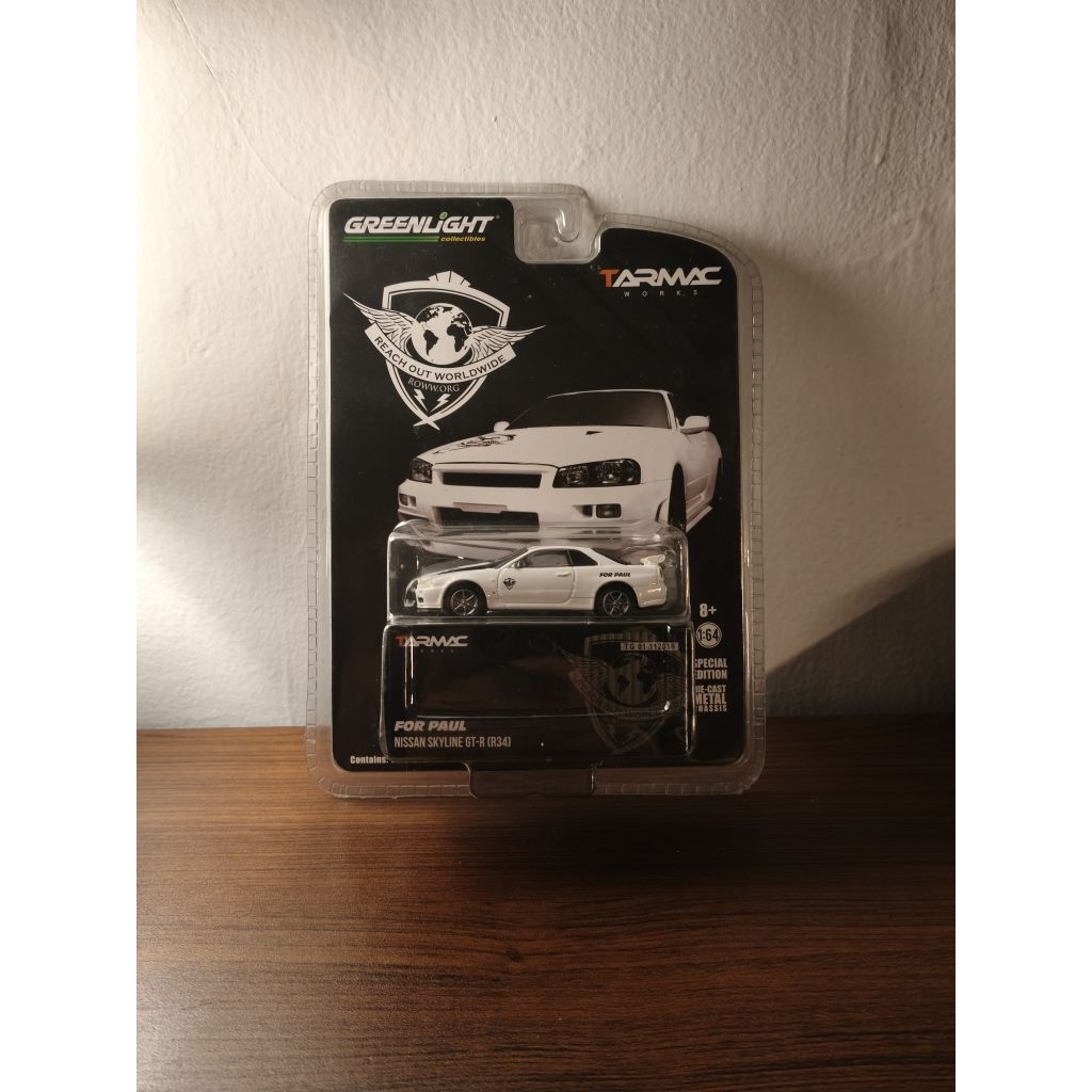 Greenlight Tarmac Nissan Skyline GT-R R34 For Paul