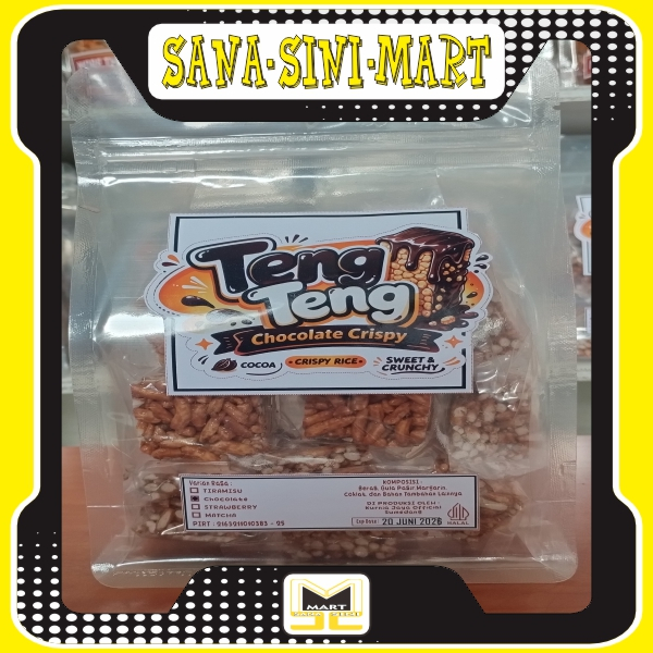 Kue Teng-teng (Jipang Beras) Varian Rasa Coklat