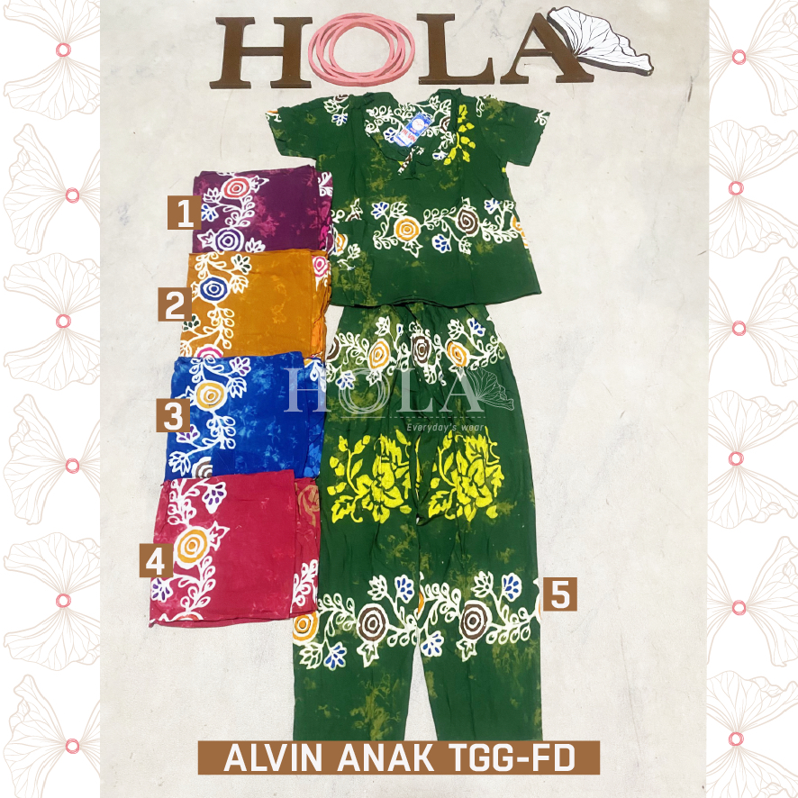 HOLA_FASH | SETELAN ALVIN TANGGUNG, SETELAN BATIK ANAK TANGGUNG