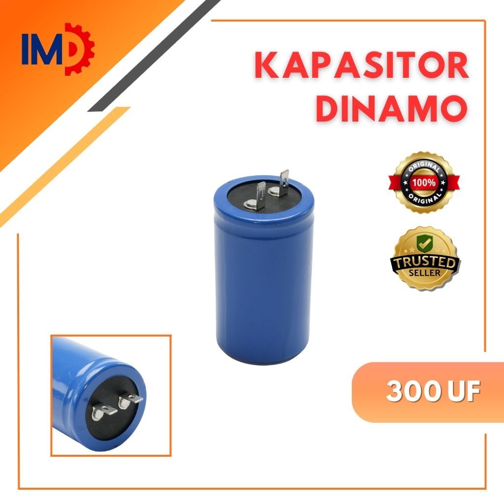 Kapasitor Dinamo 300, 400, 500 dan 600 UF Bulat IMD