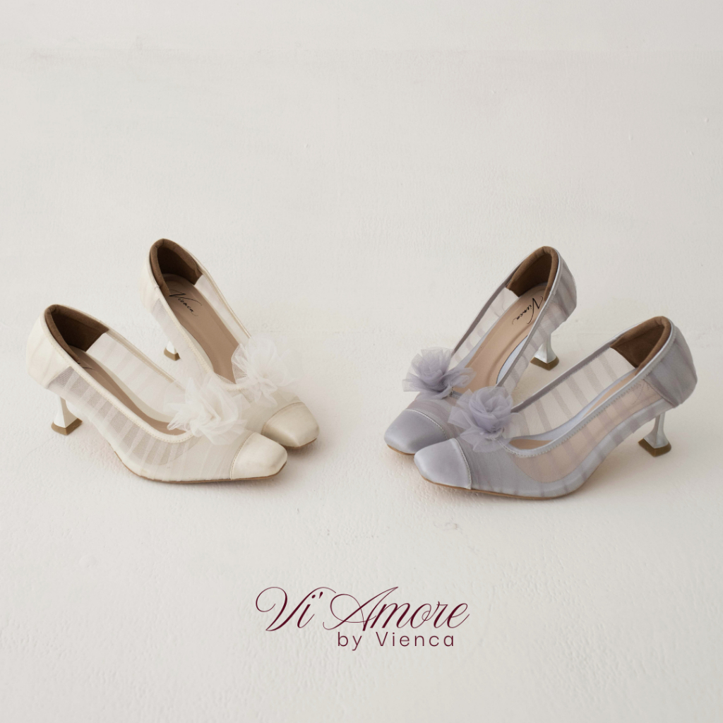 FRESIA Vienca Sepatu Wedding / Sepatu Wanita Hak Tinggi / Pump Shoes / Heels Kondangan / Sepatu Hak 