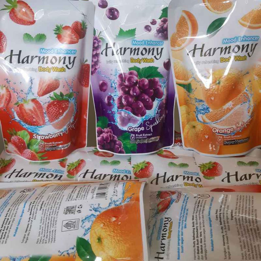 Sabun Mandi Cair Harmony 400 ml Aroma buah segar berkualitas Murah
