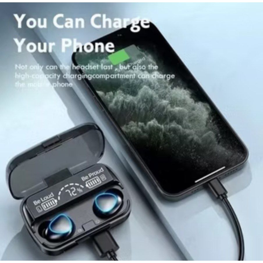 Headset powerbank bluetooth TWS AG