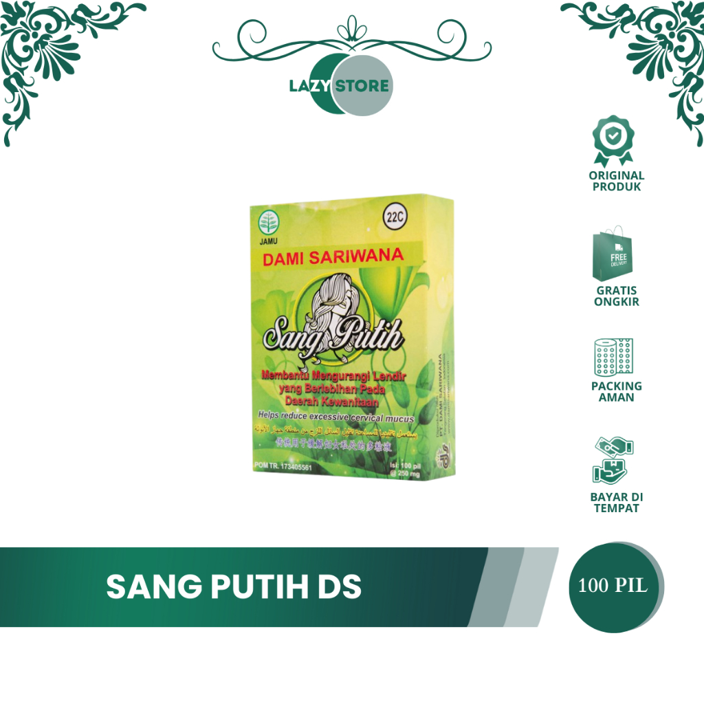 JAMU HERBAL SANG PUTIH – 100 Pil | Herbal Kewanitaan Tradisional | Original
