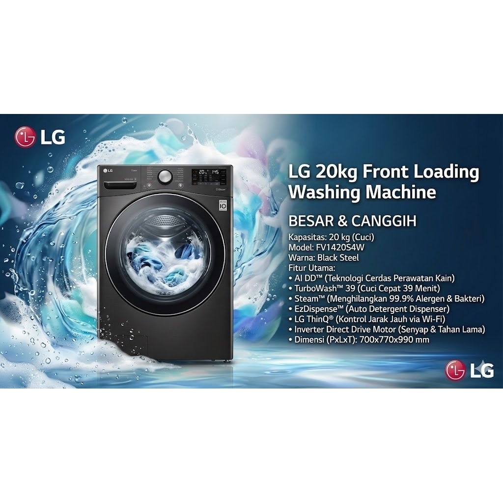 WASHER LG 20 KG