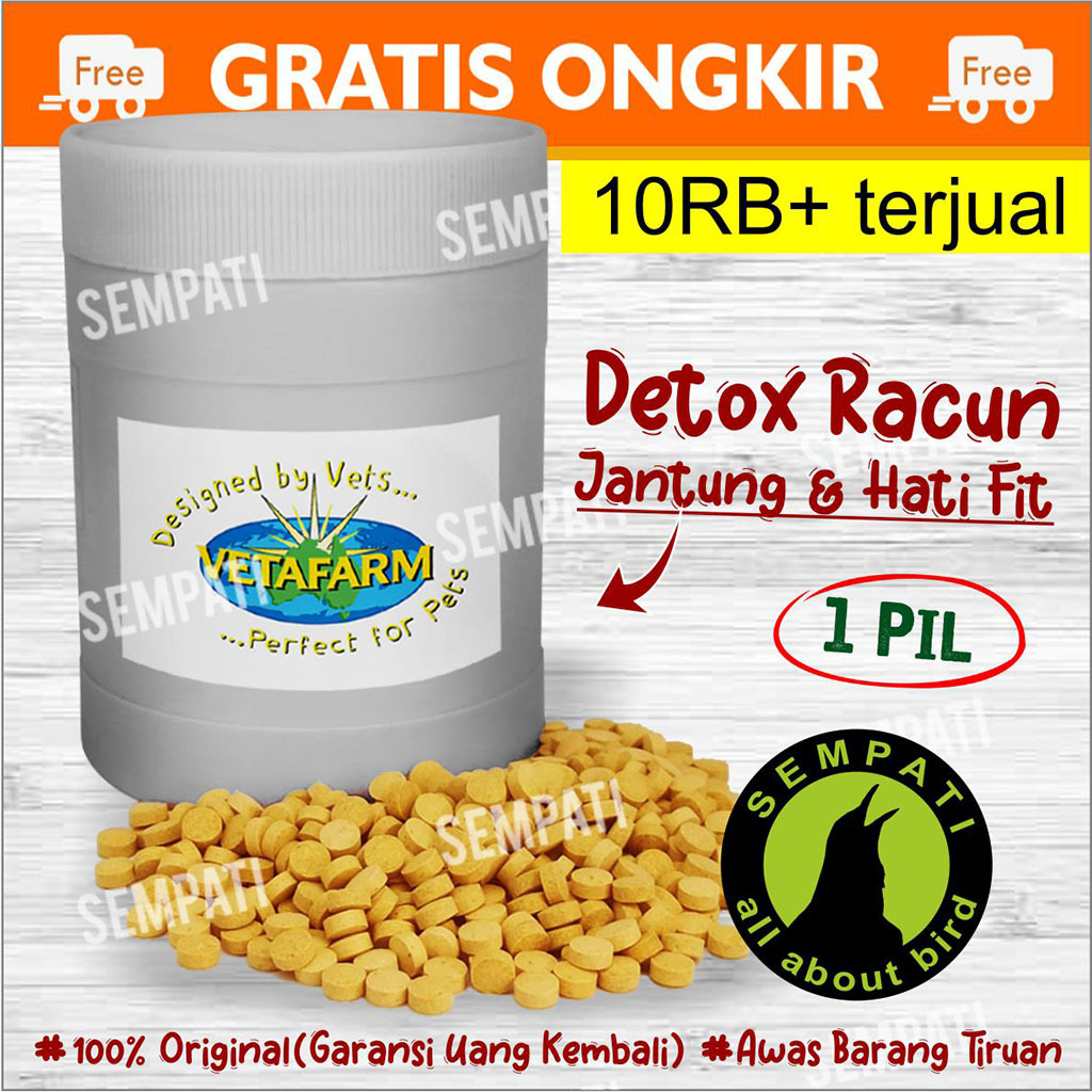 SEMPATI LIVERTONIC VETAFARM OBAT PENDUKUNG KESEHATAN FUNGSI HATI MENGELUARKAN RACUN DETOKSIFIKASI ME