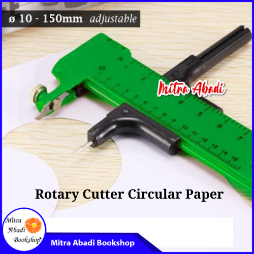 Alat Potong Lingkaran Bulat Kertas Kompas Circular Rotary Cutter Paper